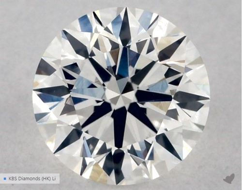 0.55 carat G-VVS2 Excellent cut Natūralus Round Deimantas (1)