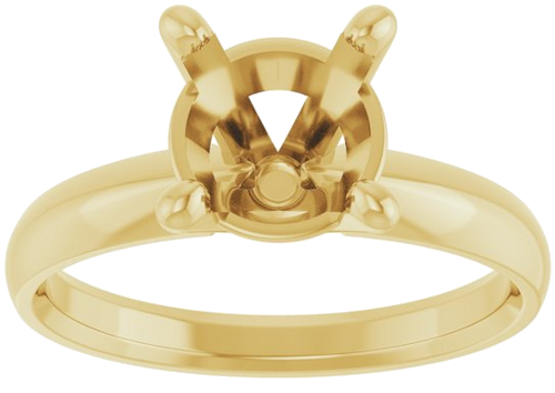 Sužadėtuvių Žiedas „Solitaire“ 14k yellow gold Round 8mm (3)