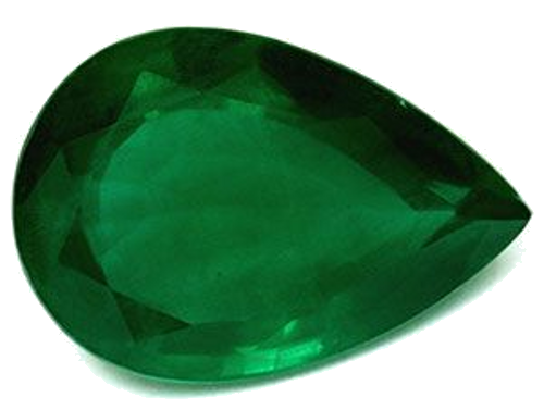 11.05 carat GREEN Pear Smaragdas (1)