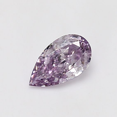 0.5 carat Fancy Pinkish Purple-SI2 Natūralus Pear Deimantas (1)