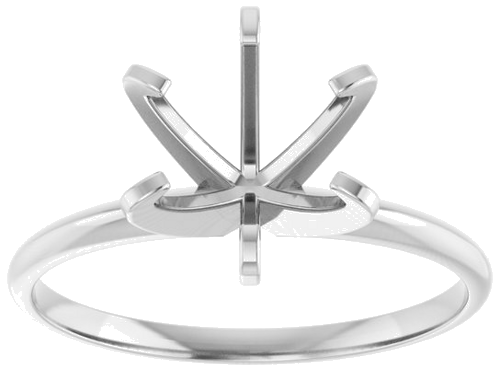 Sužadėtuvių Žiedas „Solitaire“ 585 Baltojo Aukso Round 8.2mm (3)