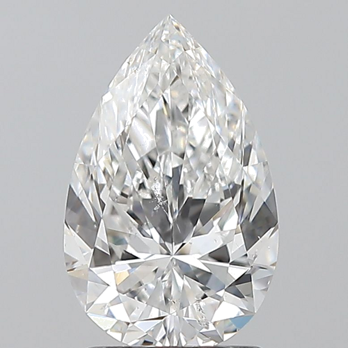 1.7 carat E-SI2 Natūralus Pear Deimantas (1)