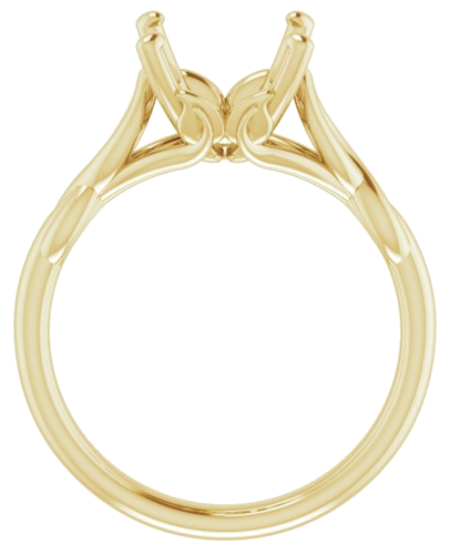 Sužadėtuvių Žiedas „Solitaire Sculptural“ 14k yellow gold Oval 11mm x 9mm (2)