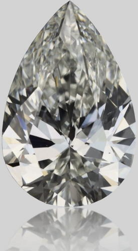 0.37 carat H-VS2 Natūralus Pear Deimantas (1)