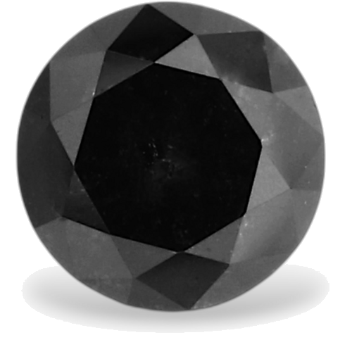 0.35 carat Fancy Black-VVS2 Excellent cut Natūralus Round Deimantas (1)