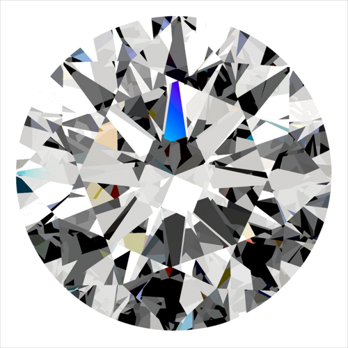 0.31 carat F-VVS2 Excellent cut Natūralus Round Deimantas (1)