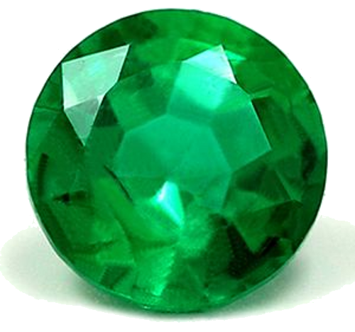 0.5 carat GREEN Round Smaragdas (1)