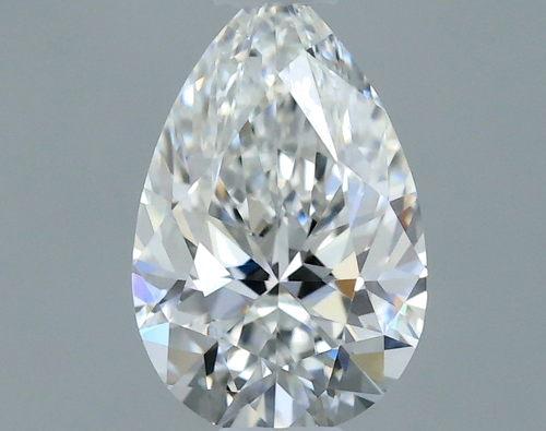 0.3 carat F-VVS2 Natūralus Pear Deimantas (1)