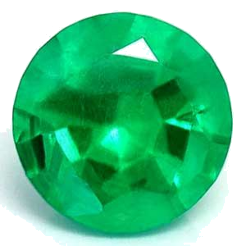 0.56 carat GREEN Round Smaragdas (1)