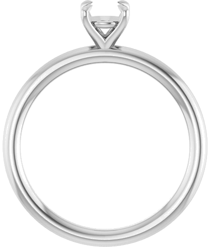 Sužadėtuvių Žiedas „Claw-Prong Solitaire“ 14k white gold Round 5.2mm (2)
