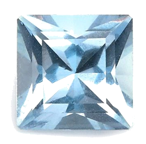 0.66 carat BLUE Princess Aquamarine (1)