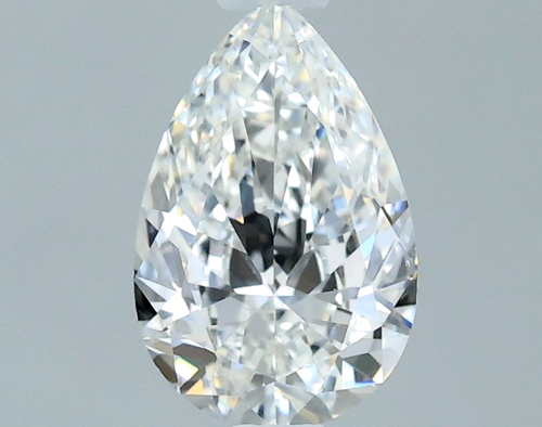 0.51 carat F-VS1 Natūralus Pear Deimantas (1)