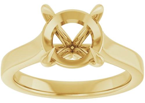 Sužadėtuvių Žiedas „Claw-Prong“ 14k yellow gold Round 9mm (3)