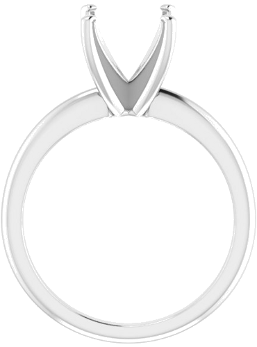 Sužadėtuvių Žiedas „Solitaire“ 585 Baltojo Aukso Cushion 8mm (2)