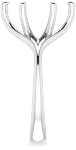 Sužadėtuvių Žiedas „Solitaire“ 10k white gold Oval 12mm x 10mm (4)