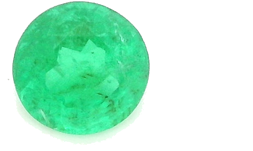 0.46 carat GREEN Round Smaragdas (1)