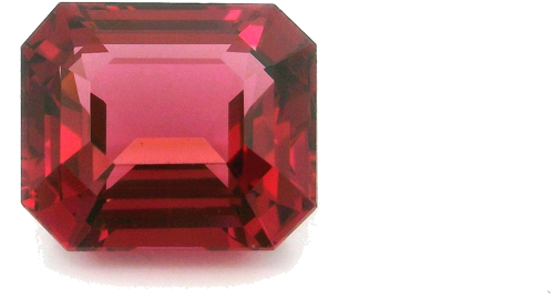 4.21 carat PINK STEP cut Octagonal Garnet (1)