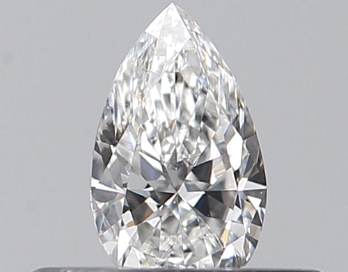 0.23 carat F-VVS2 Natūralus Pear Deimantas (1)