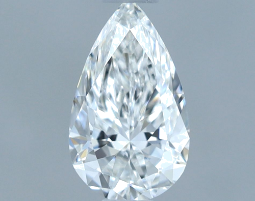 0.54 carat F-VVS1 Natūralus Pear Deimantas (1)