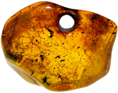 4,10 g Amber Nugget with natural hole (1)
