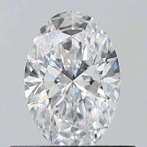 0.5 carat D-SI2 Natūralus Oval Deimantas (1)