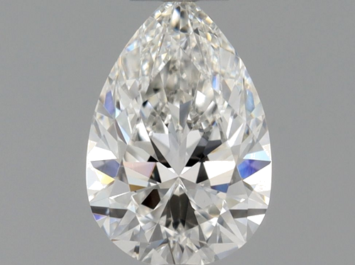 0.32 carat F-VVS1 Natūralus Pear Deimantas (1)