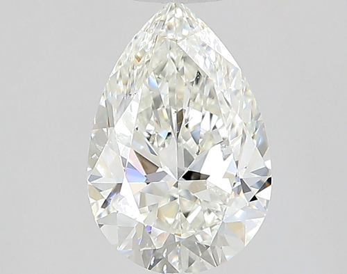 1.0 carat H-SI1 Natūralus Pear Deimantas (1)