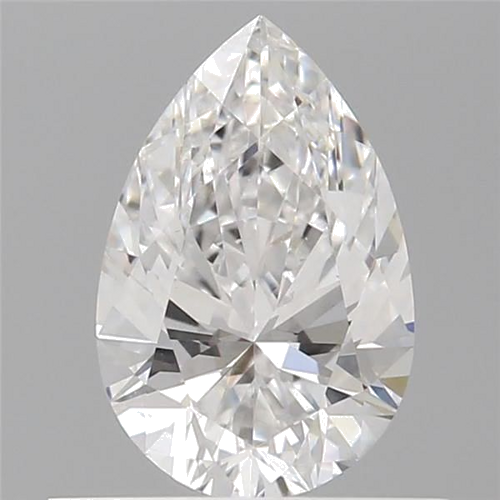 0.6 carat D-SI1 Natūralus Pear Deimantas (1)