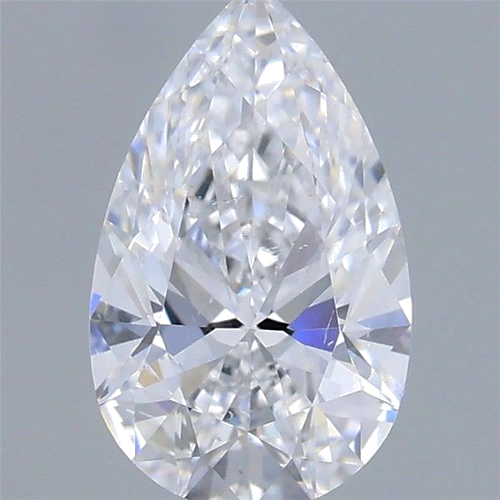 0.53 carat D-SI2 Natūralus Pear Deimantas (1)