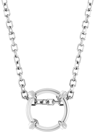 14K White 6 mm Round 16-18  Necklace Mounting (1)