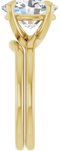 Sužadėtuvių Žiedas 14k yellow gold Oval 11mm x 9mm (9)