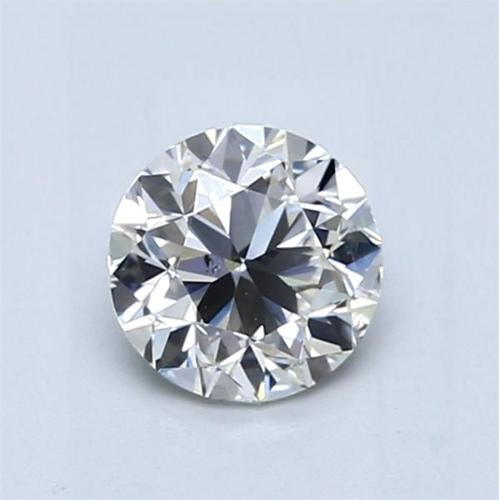 0.91 carat I-SI1 Very Good cut Natūralus Round Deimantas (1)