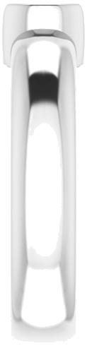 Sužadėtuvių Žiedas „Half-Bezel Solitaire“ 950 Platinos Round 5.5mm (4)