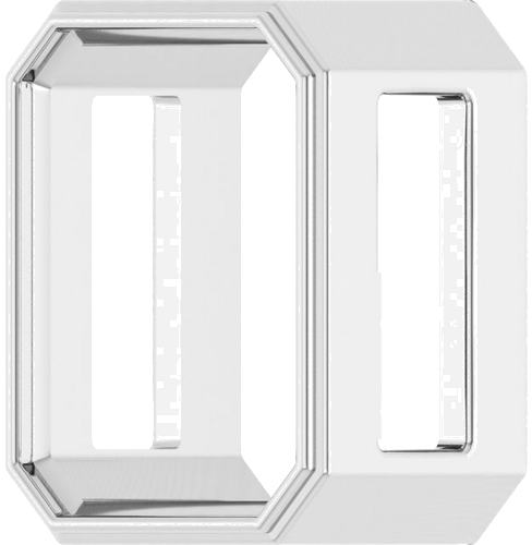 14K White 9x7 mm Emerald Bezel-Set Slide Pendant Mounting (2)