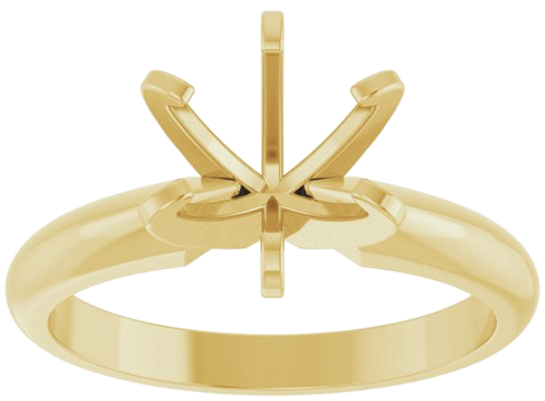 Sužadėtuvių Žiedas „Heavyweight Solitaire“ 14k yellow gold Round 7.5mm (3)