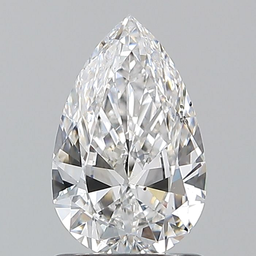 1.01 carat F-SI1 Natūralus Pear Deimantas (1)