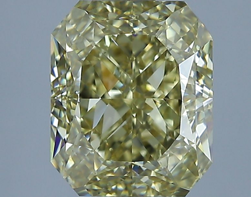 3.0 carat Fancy Yellow-VS1 Natūralus Radiant Deimantas (1)