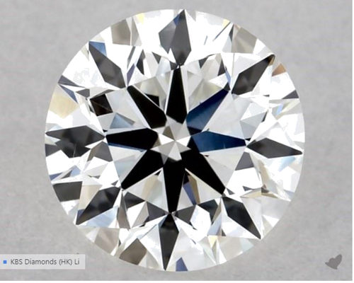 0.5 carat F-VS2 Excellent cut Natūralus Round Deimantas (1)