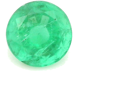 0.5 carat GREEN Round Smaragdas (1)
