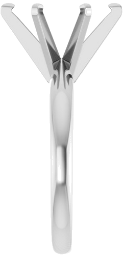 14K White 11x9 mm Oval Solitaire Engagement Ring Mounting (4)