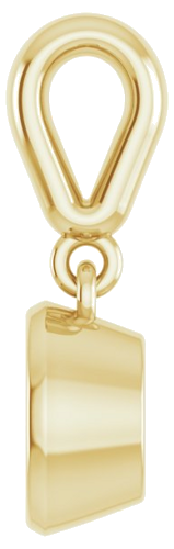 14K Yellow  5.5 mm Round Pendant Mounting (3)