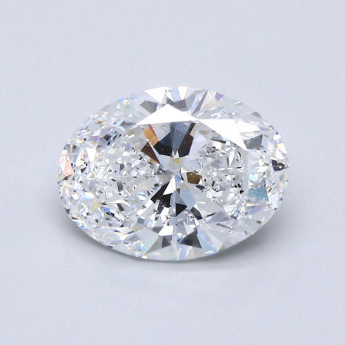 3.5 carat D-SI2 Natūralus Oval Deimantas (1)