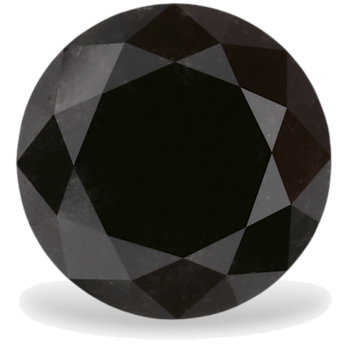1.21 carat Fancy Black-VVS2 Excellent cut Natūralus Round Deimantas (1)