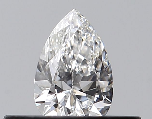 0.24 carat F-VVS1 Natūralus Pear Deimantas (1)