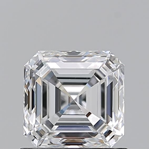 1.01 carat D-SI1 Natūralus Asscher Deimantas (1)