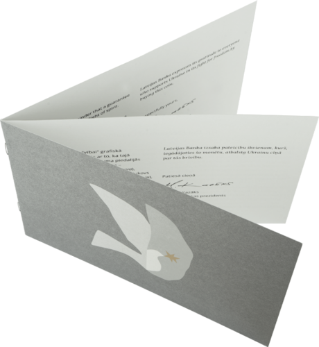 2022 Латвия за Свободу Украины 5 евро серебряная монета (7)