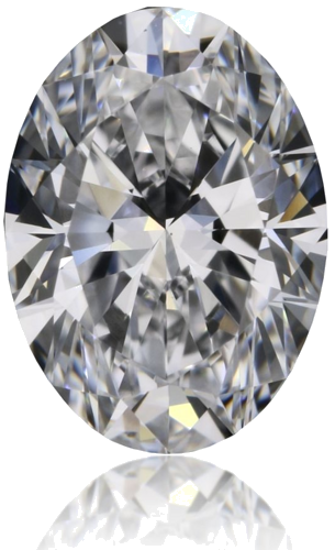 0.59 carat D-VS1 Natūralus Oval Deimantas (1)
