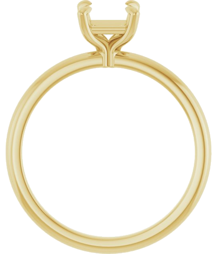 Sužadėtuvių Žiedas „Solitaire“ 585 Geltonojo Aukso Square 5mm (2)