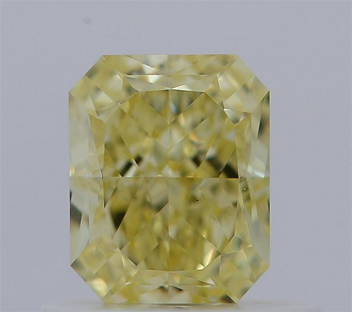 0.67 carat Fancy Yellow-VVS2 Natūralus Radiant Deimantas (1)