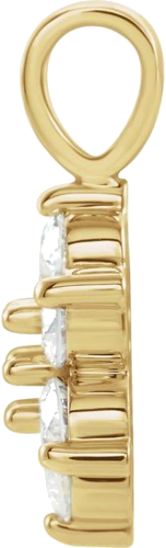 Pakabukas „Cluster“ 585 Geltonojo Aukso Round 2.7mm (2)